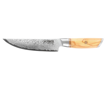 Faca para bife Fukito Olive Damascus 14Cr 12cm