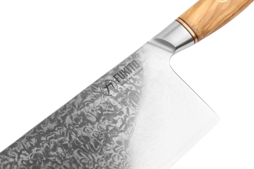 Fukito Olive Damascus 14Cr 17 cm spidskniv