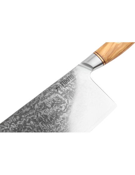 Fukito Olive Damaskus 14Cr 17cm klyvkniv