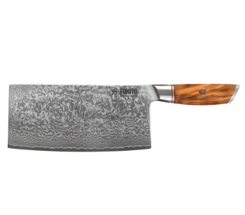 Fukito Olive Damaskus 14Cr 17cm klyvkniv 2