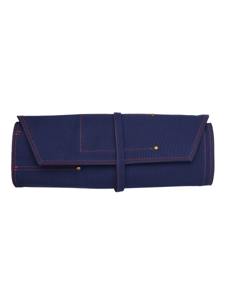 Estuche de 8 cuchillos vacíos Guillaume Léonard, azul