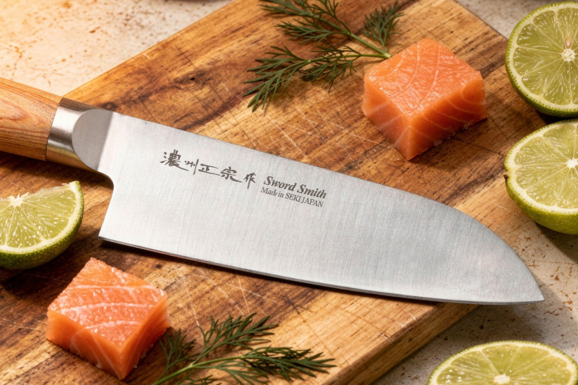 Cuchillo santoku japonés Pakkawood 17cm Satake Cutlery