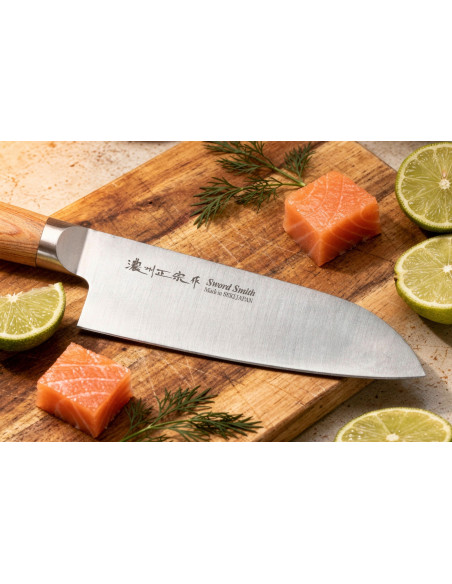 Cuchillo santoku japonés Pakkawood 17cm Satake Cutlery