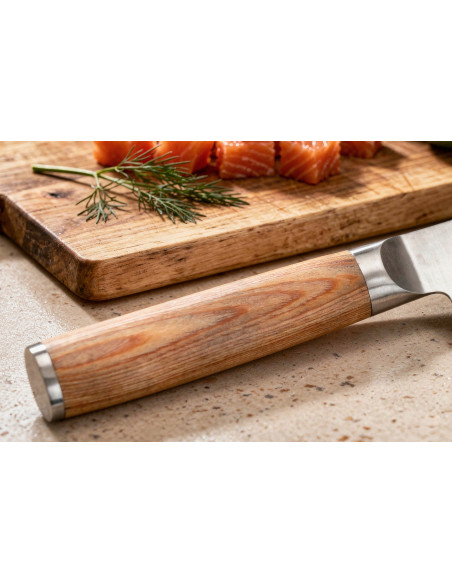 Pakkawood 17cm Satake Bestick Japansk santokukniv