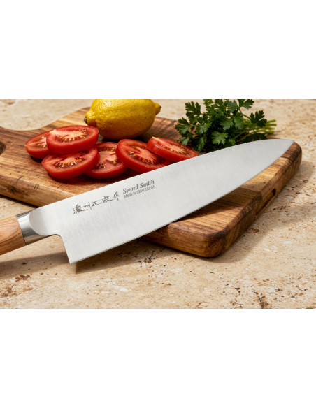 Pakkawood 20cm Talheres japoneses Satake Faca de chef