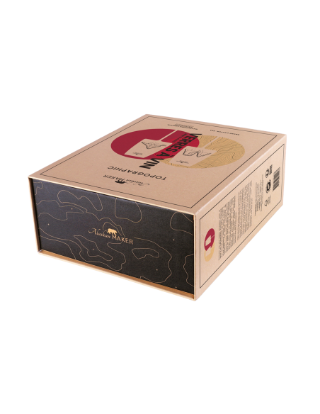 Set di 2 bicchieri da vino Alaskan Maker Topographic Grand Canyon e Matterhorn