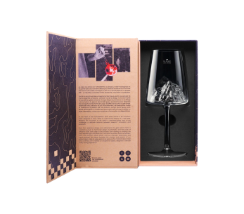 Conjunto de copos de vinho Mont Blanc Topográfico Alaskan Maker 2