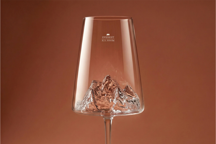 Alaskan Maker Topographic Everest wijnglassenset