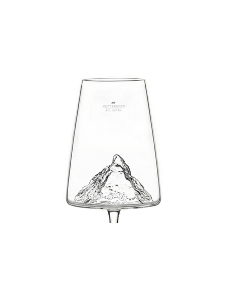 Juego de copas de vino Alaskan Maker Topographic Matterhorn
