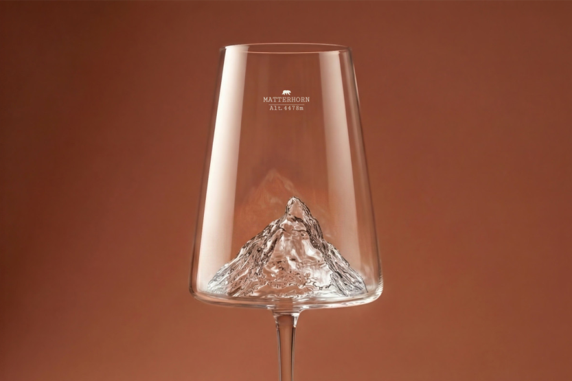 Juego de copas de vino Alaskan Maker Topographic Matterhorn