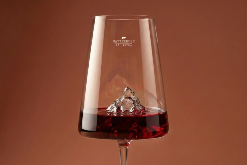 Alaskan Maker Topographic Matterhorn wine glass set