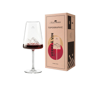 Conjunto de copos de vinho Alaskan Maker Topographic Tofane