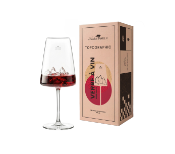 Conjunto de copos de vinho Alaskan Maker Topographic Tre Cime di Lavaredo