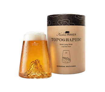 Copo de cristal longo para bebidas espirituosas Alaskan Maker Topographic Seoraksan