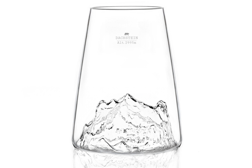 Alaskan Maker Topographic Dachstein vaso largo de cristal para bebidas espirituosas
