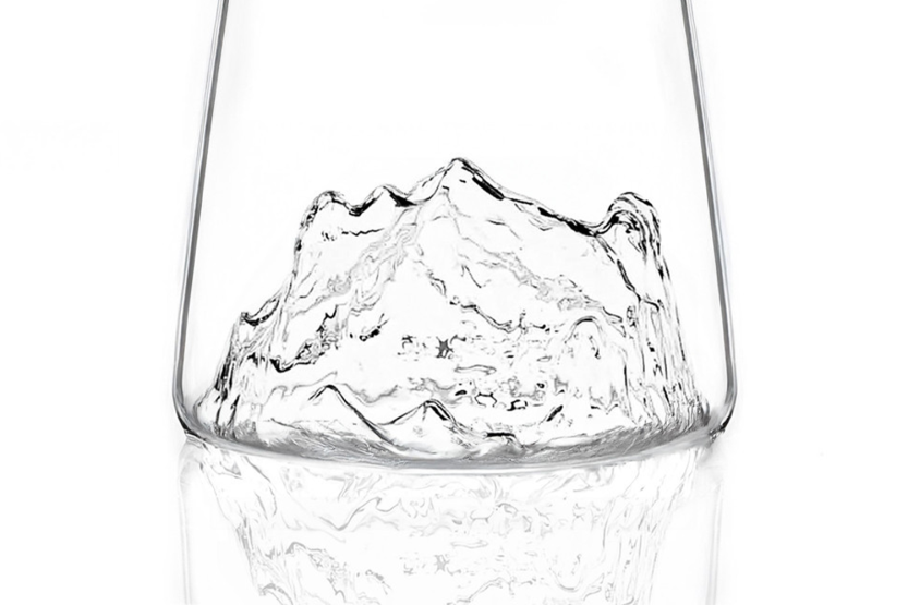 Alaskan Maker Topographic Dachstein långt kristallspritglas
