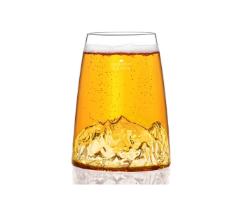 Alaskan Maker Topographic Dachstein vaso largo de cristal para bebidas espirituosas 2
