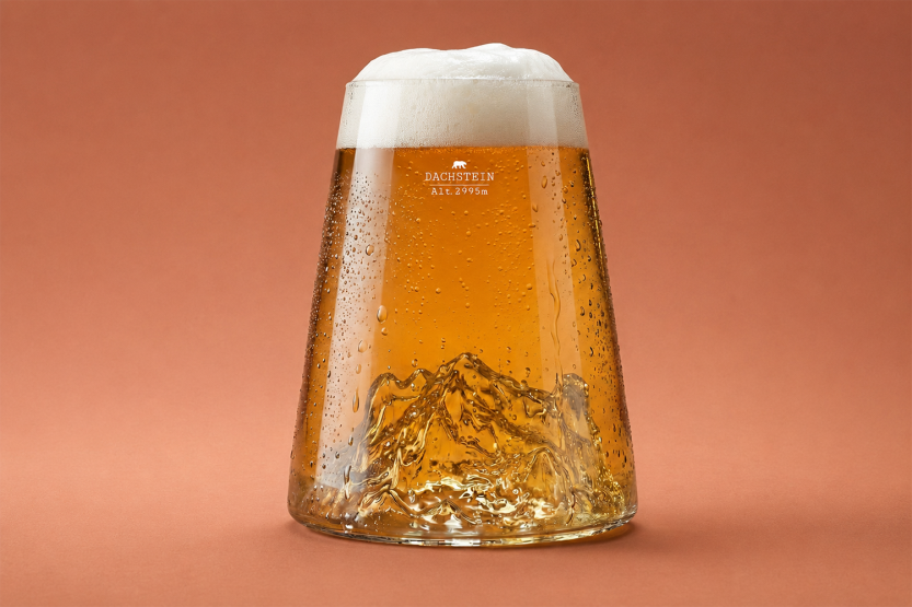 Alaskan Maker Topographic Dachstein långt kristallspritglas