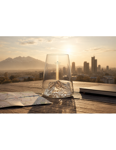Alaskan Maker Topographic Dachstein långt kristallspritglas