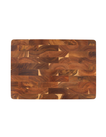 Tagliere in legno di acacia Wusaki con piedini antiscivolo 40 x 28,5 x 2,5 cm