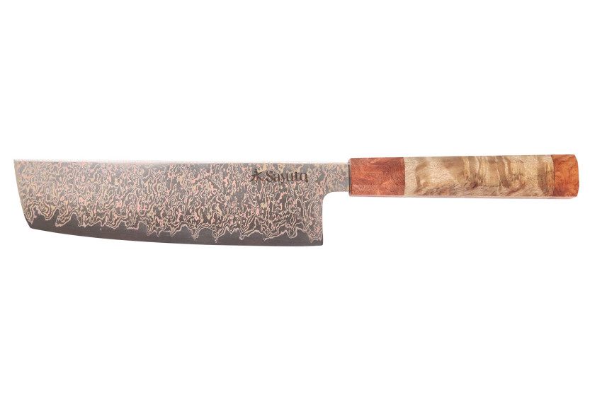 Nakiri messer 17cm Sayuto Damast Ahorn 12Cr