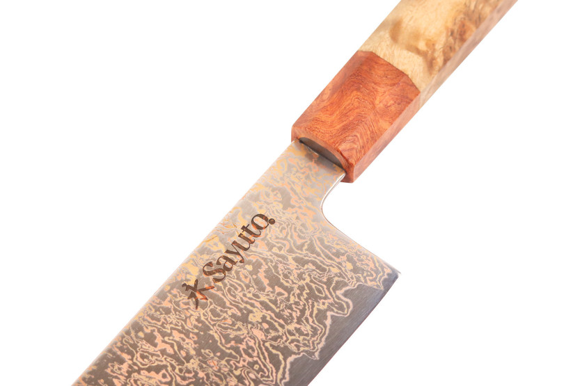 Coltello Nakiri 17cm Sayuto Damasco Acero 12Cr