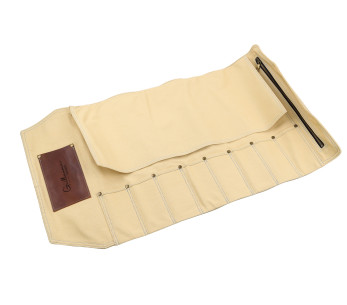 Tomt Guillaume Léonard 8-plassers pastellgult knivveske