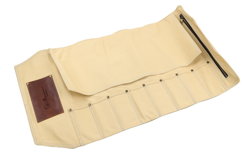 Guillaume Léonard 8-place pastel yellow empty knife case