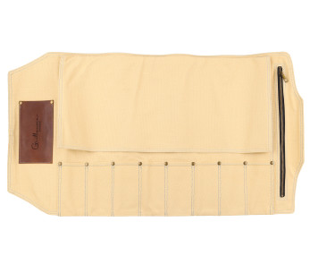 Estuche vacío de 8 cuchillos Guillaume Léonard amarillo pastel 2