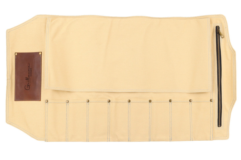 Guillaume Léonard 8-place pastel yellow empty knife case