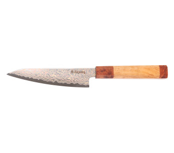 14cm Sayuto Damast Ahorn 12Cr Gebrauchsmesser