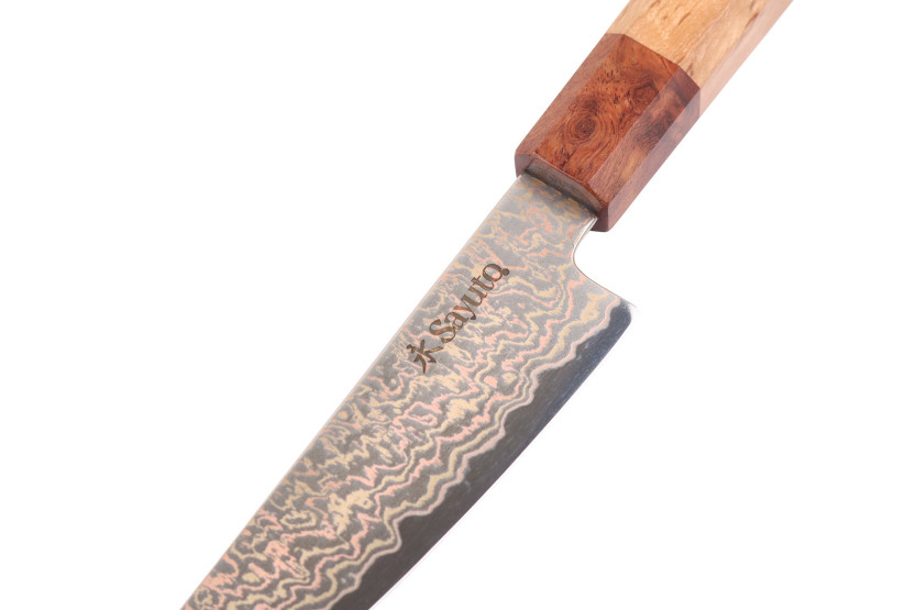 14cm Sayuto Damascus Esdoorn 12Cr hobbymes