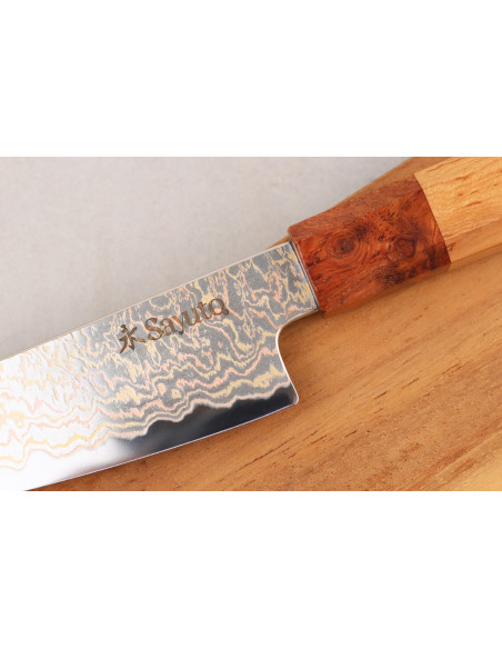 14 cm Sayuto Damaskus Maple 12Cr universalkniv