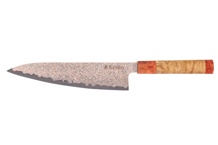 Kockkniv 20cm Sayuto Damaskus lönn 12Cr