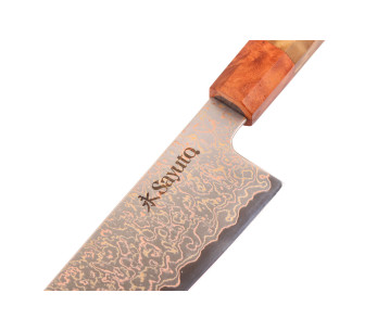 Faca de cozinha 20cm Sayuto Damascus Maple 12Cr 2