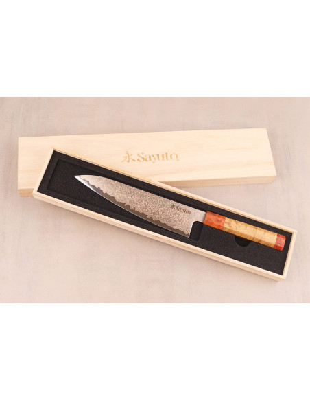 Kochmesser 20cm Sayuto Damast Ahorn 12Cr