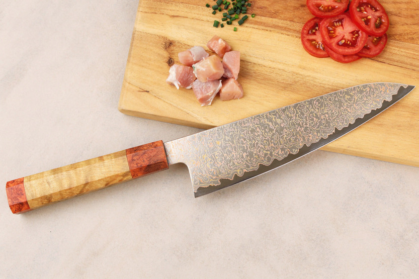 Koksmes 20cm Sayuto Damascus Esdoorn 12Cr