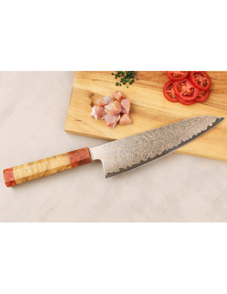 Koksmes 20cm Sayuto Damascus Esdoorn 12Cr