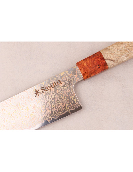 Santokukniv 18 cm Sayuto Damaskus Maple 12Cr