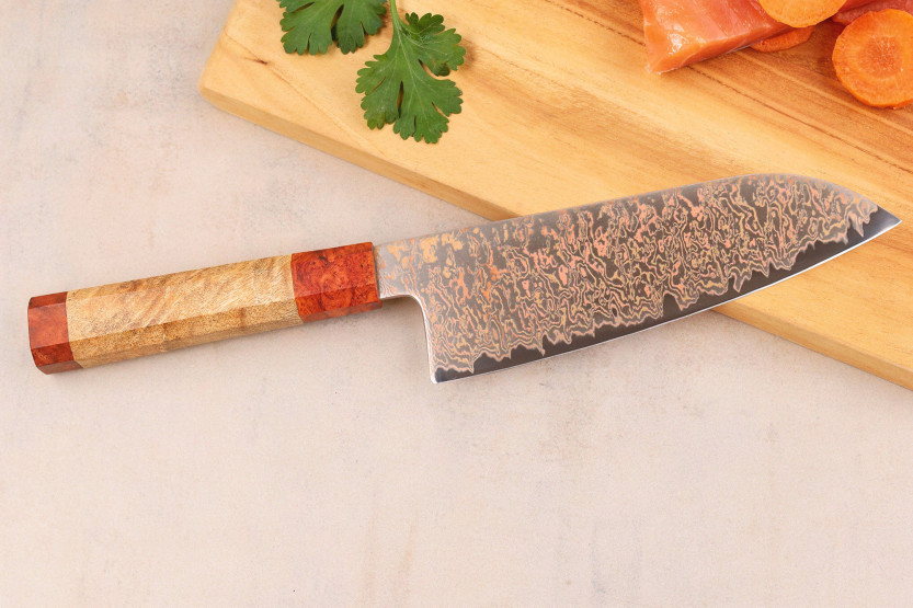 Coltello Santoku 18 cm Sayuto Damasco Acero 12Cr