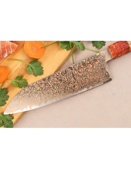 Santokumesser 18cm Sayuto Damast Ahorn 12Cr
