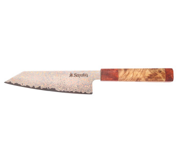 Faca Bunka 16,5cm Sayuto Maple Damascus 12Cr