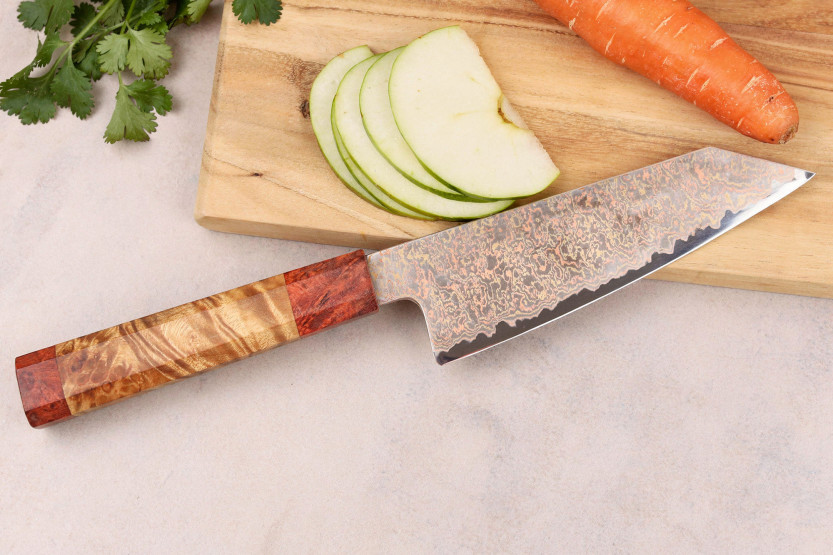 Bunka messer 16,5cm Sayuto Ahorn Damast 12Cr