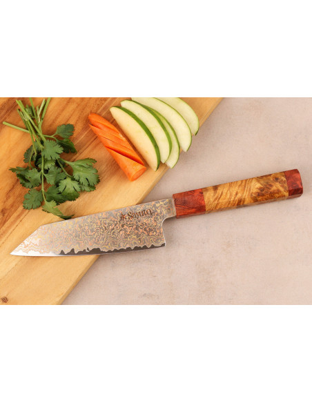 Bunka messer 16,5cm Sayuto Ahorn Damast 12Cr