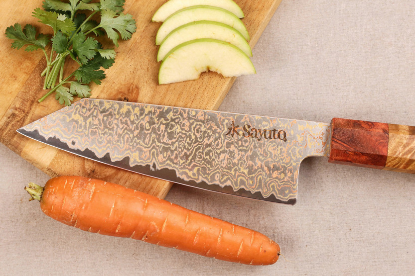 Faca Bunka 16,5cm Sayuto Maple Damascus 12Cr