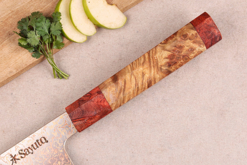 Faca Bunka 16,5cm Sayuto Maple Damascus 12Cr