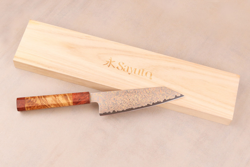 Bunka kniv 16,5cm Sayuto Maple Damascus 12Cr