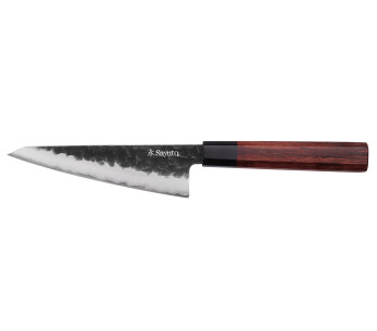 Faca honesuki martelada Sayuto Sequoia San Mai de 15 cm
