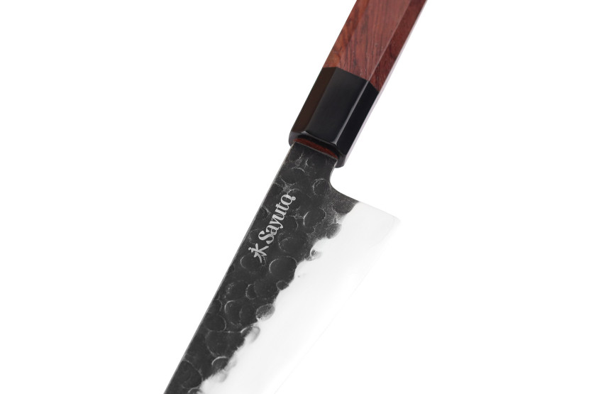 Honesuki Messer Sayuto Sequoia San Mai gehämmert 15cm