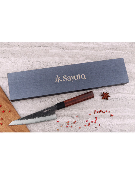 Coltello honesuki martellato 15 cm Sayuto Sequoia San Mai